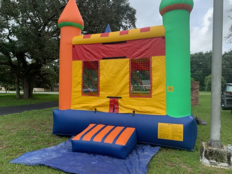 Colorful Bouncy Castle.